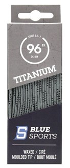 Titanium Laces Waxed Silver